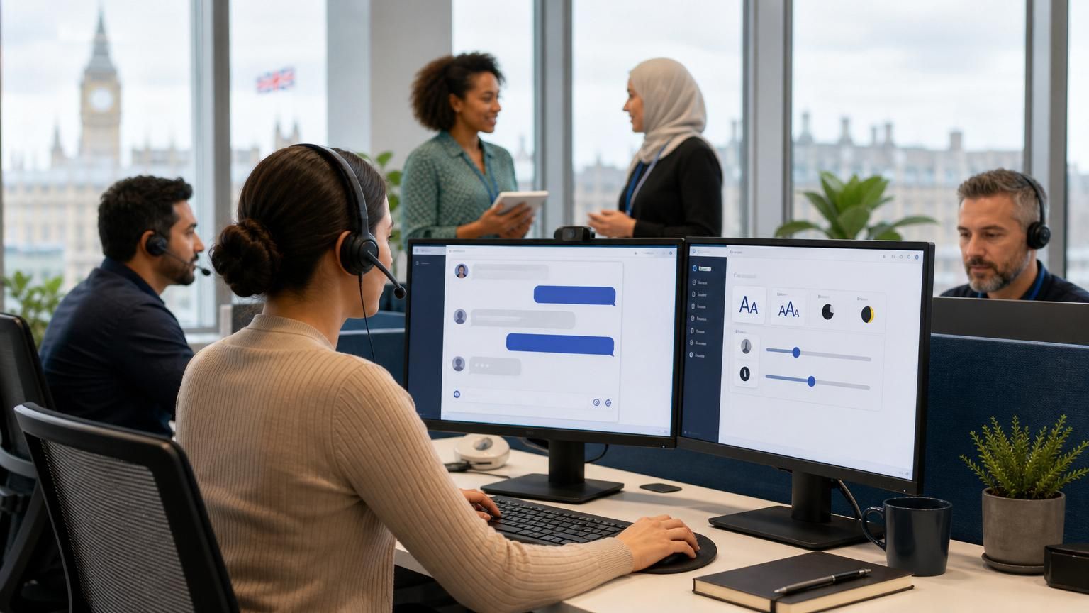 Designing UK-hosted hybrid AI live chat for accessible, multi-lingual public services