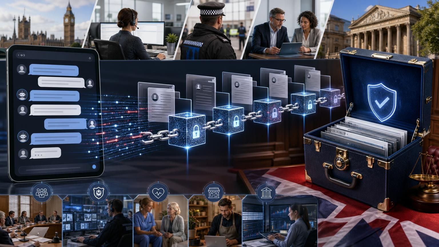 Making live chat transcripts audit-ready: hybrid AI, cryptographic trails and compliance for UK public and regulated teams