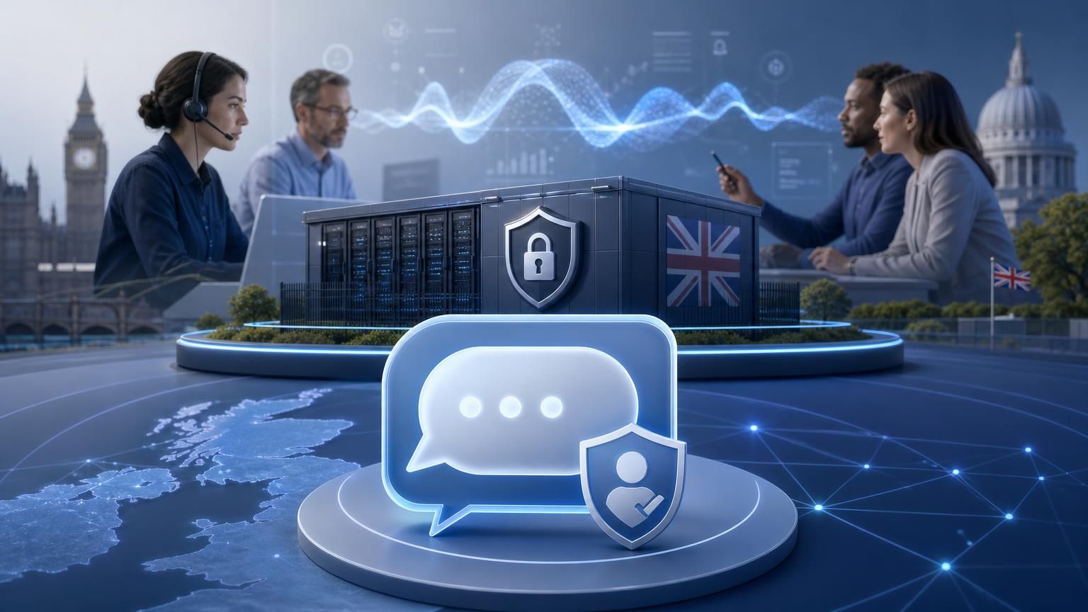 Designing consent-first hybrid AI live chat that keeps regulated UK data in-country while enabling fast, auditable support.