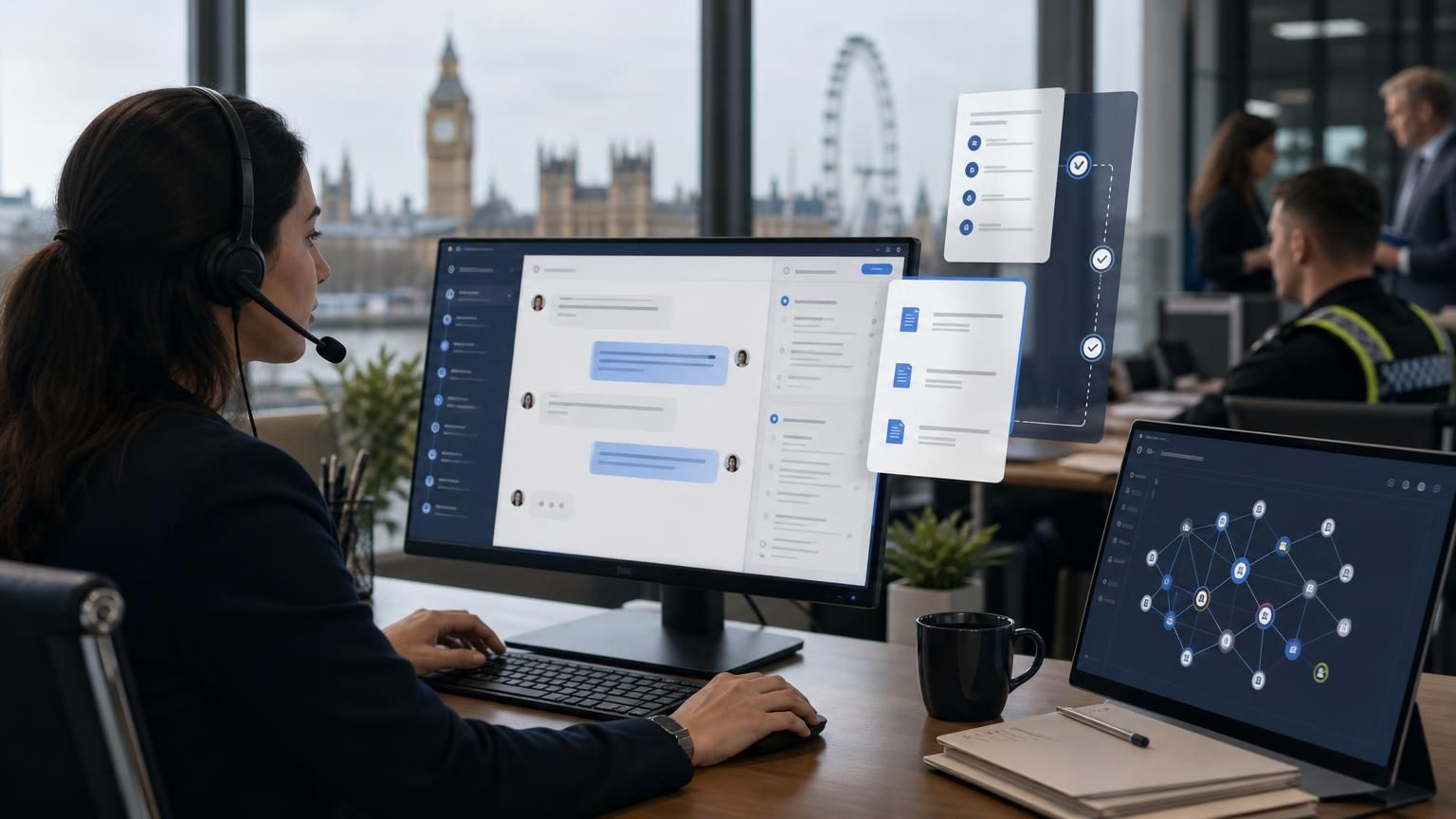 Designing hybrid AI live chat that creates auditable, court-ready evidence trails for UK councils, police and regulated teams.
