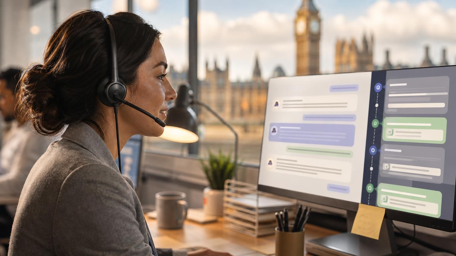 Using hybrid AI live chat to create auditable, decision-traceable support transcripts for UK public and regulated organisations
