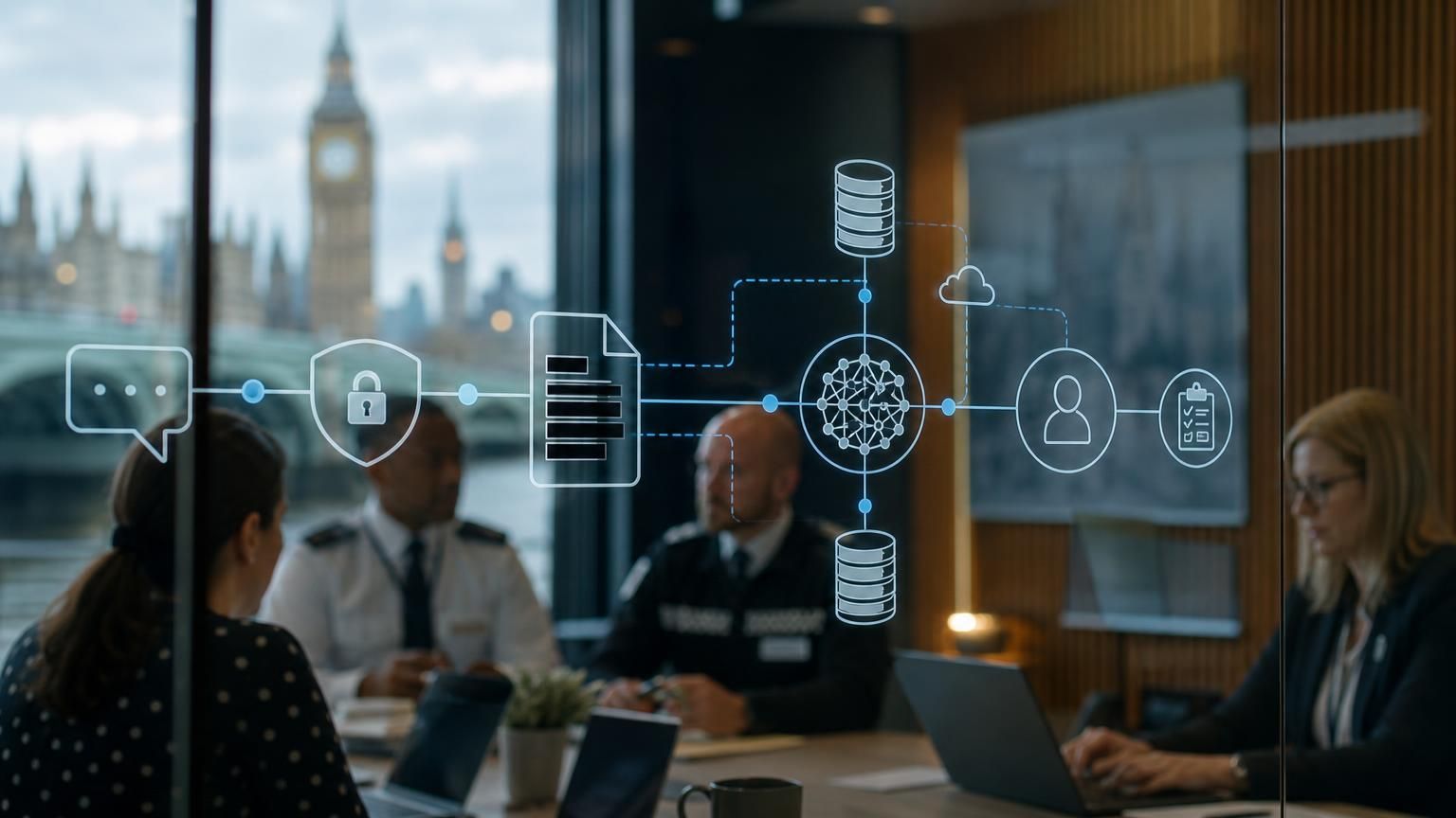 Automated data minimisation and redaction inside UK-hosted hybrid AI live chat for councils, police and regulated teams