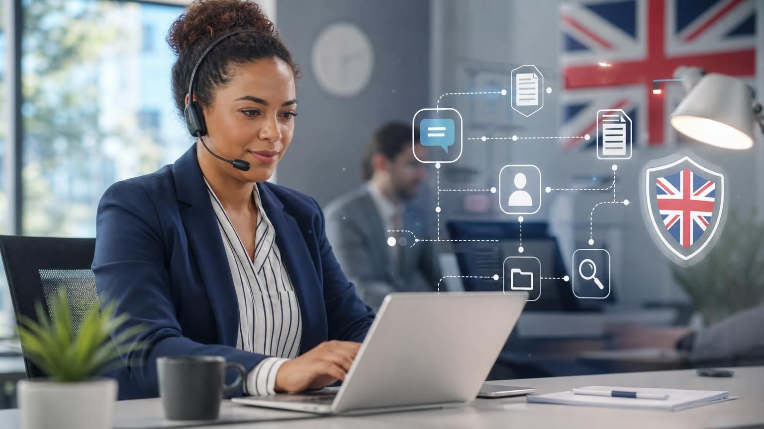 Using hybrid AI live chat to turn the chat widget into a case-orchestration engine for UK public and regulated services