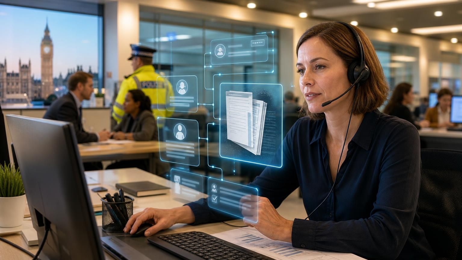 Using hybrid AI live chat to support complex B2B buying and public‑sector procurement workflows with UK‑hosted RAG retrieval and auditable human handovers.