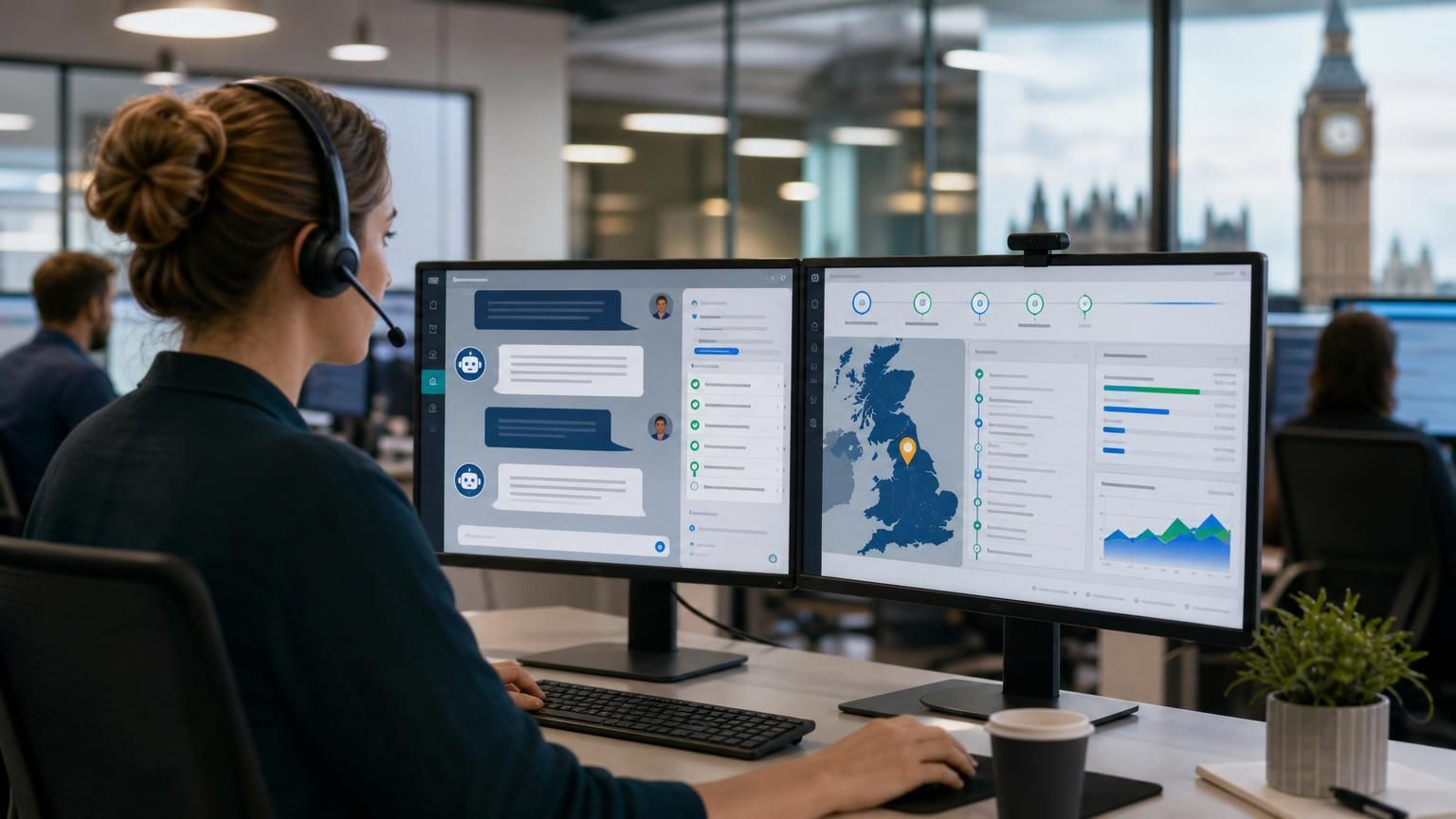 Turning live chat into a UK-hosted 'digital caseworker' that completes low-risk public-sector workflows end-to-end using hybrid AI and human oversight.