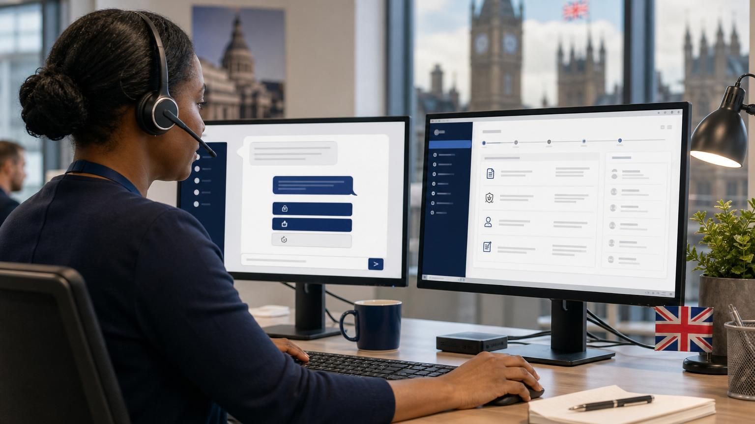 Using hybrid AI live chat to securely handle high-trust micro-transactions (payments, benefits, licences) for UK public and regulated services.