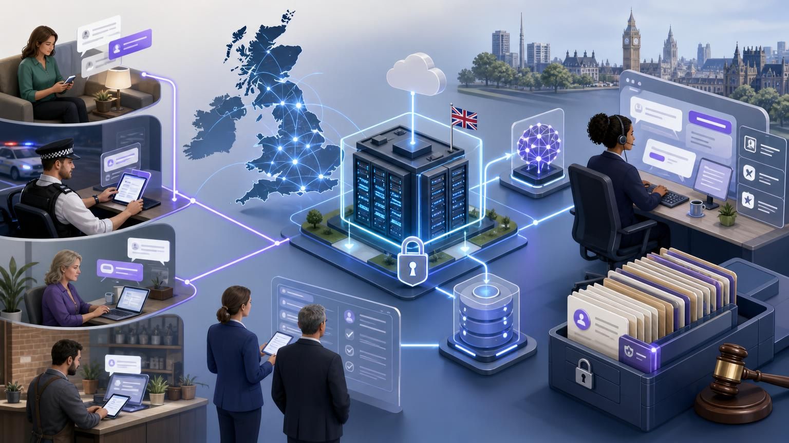 Using hybrid AI live chat to convert short chats into audit-ready, long-lived casework for UK councils, police and regulated teams