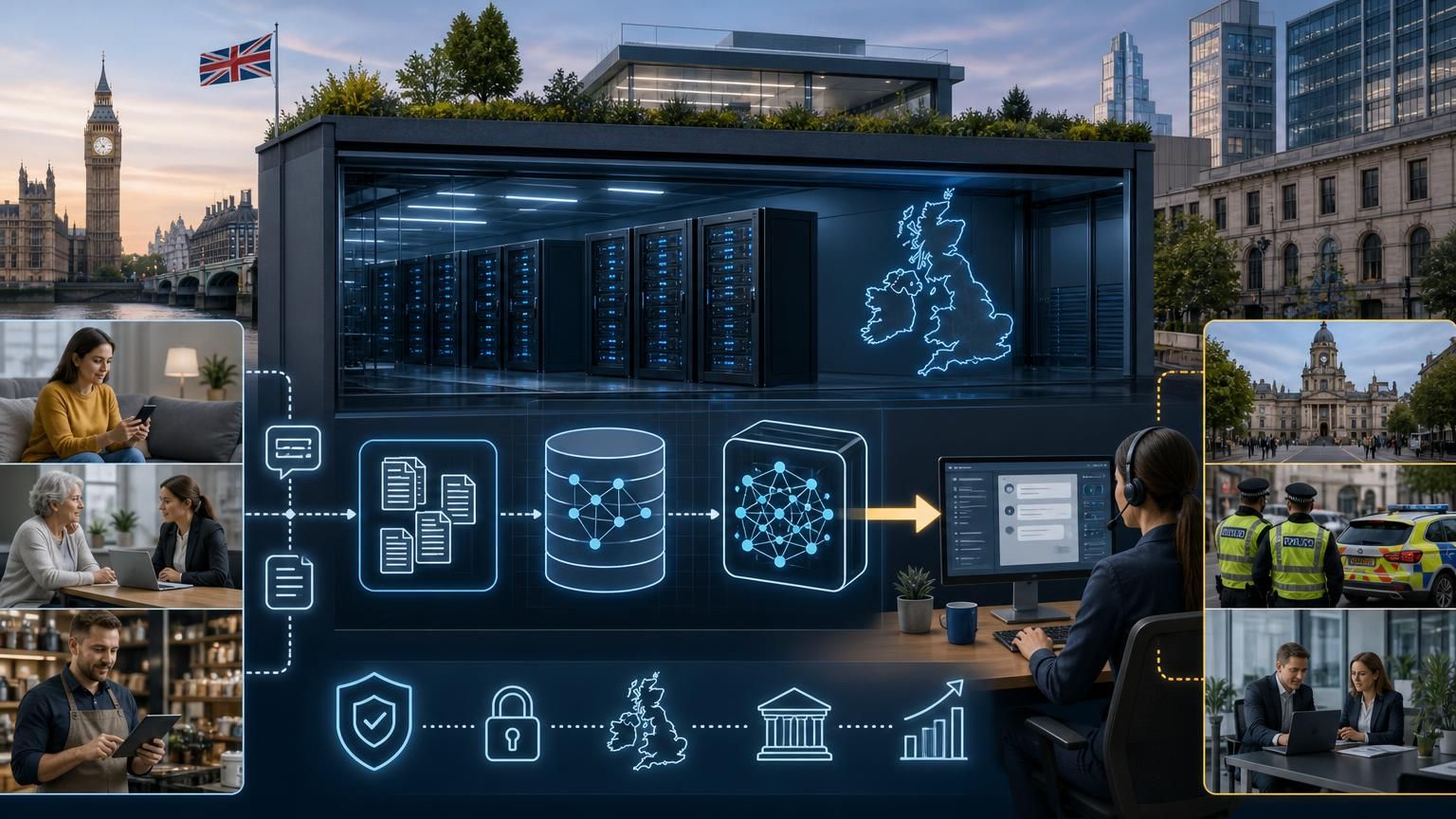 How UK-hosted RAG-backed hybrid AI live chat turns support into a compliant, revenue-driving channel for councils, police and regulated businesses