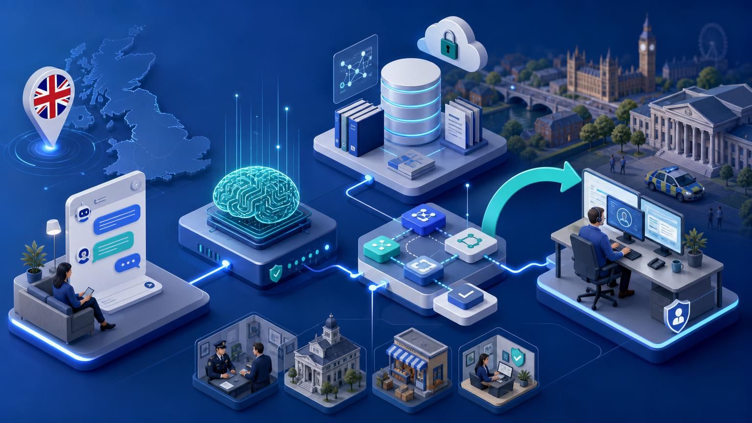 Turning live chat into a UK‑hosted strategic support hub using hybrid AI, RAG knowledge and auditable human handovers