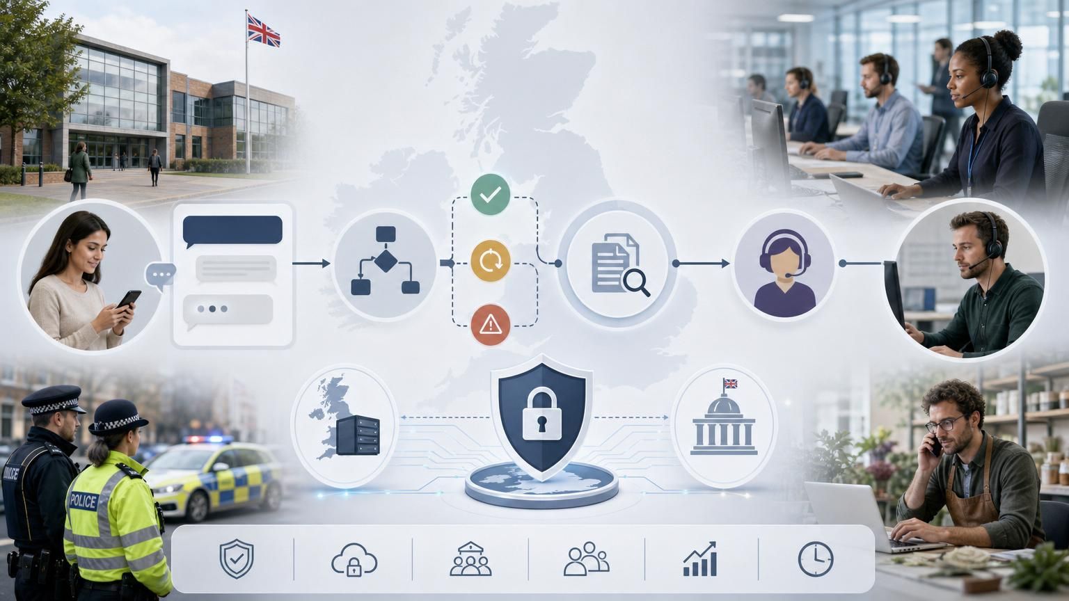 How UK public sector and regulated services can use UK‑hosted Hybrid AI Live Chat to reduce risk, cut queue times, and protect data sovereignty
