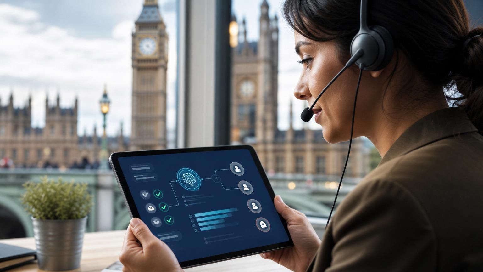 Using hybrid AI as a first-line triage to cut UK support case backlogs and meet public‑sector SLAs