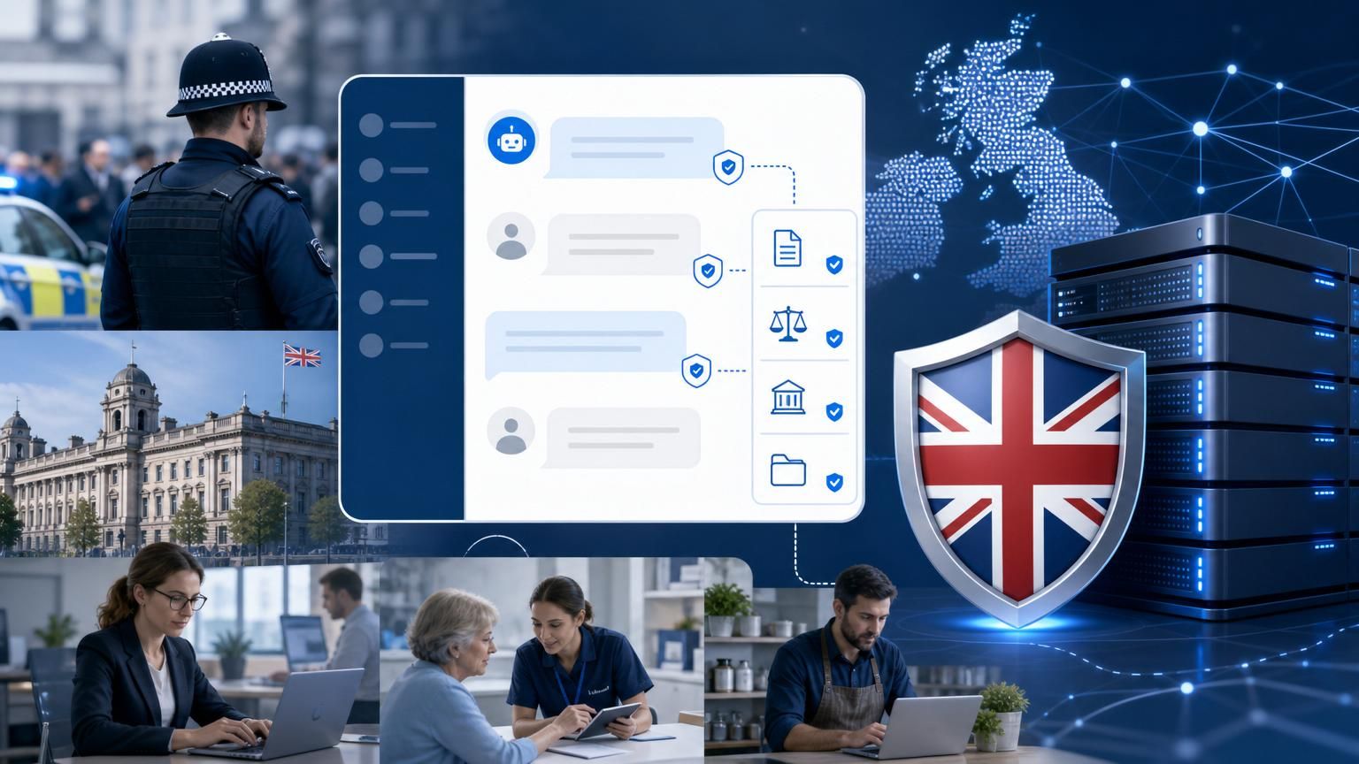 Using hybrid AI live chat as a verifiable, UK‑hosted triage channel for public services and regulated teams