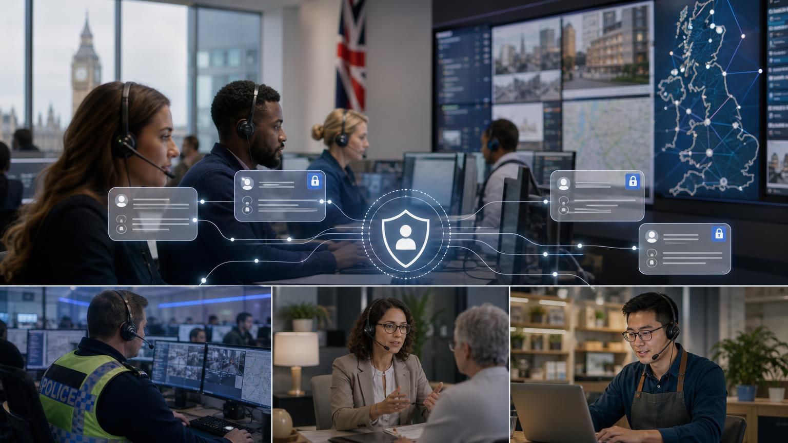 Identity-first hybrid AI live chat: secure, UK-hosted verification and handoff for councils, police and regulated teams