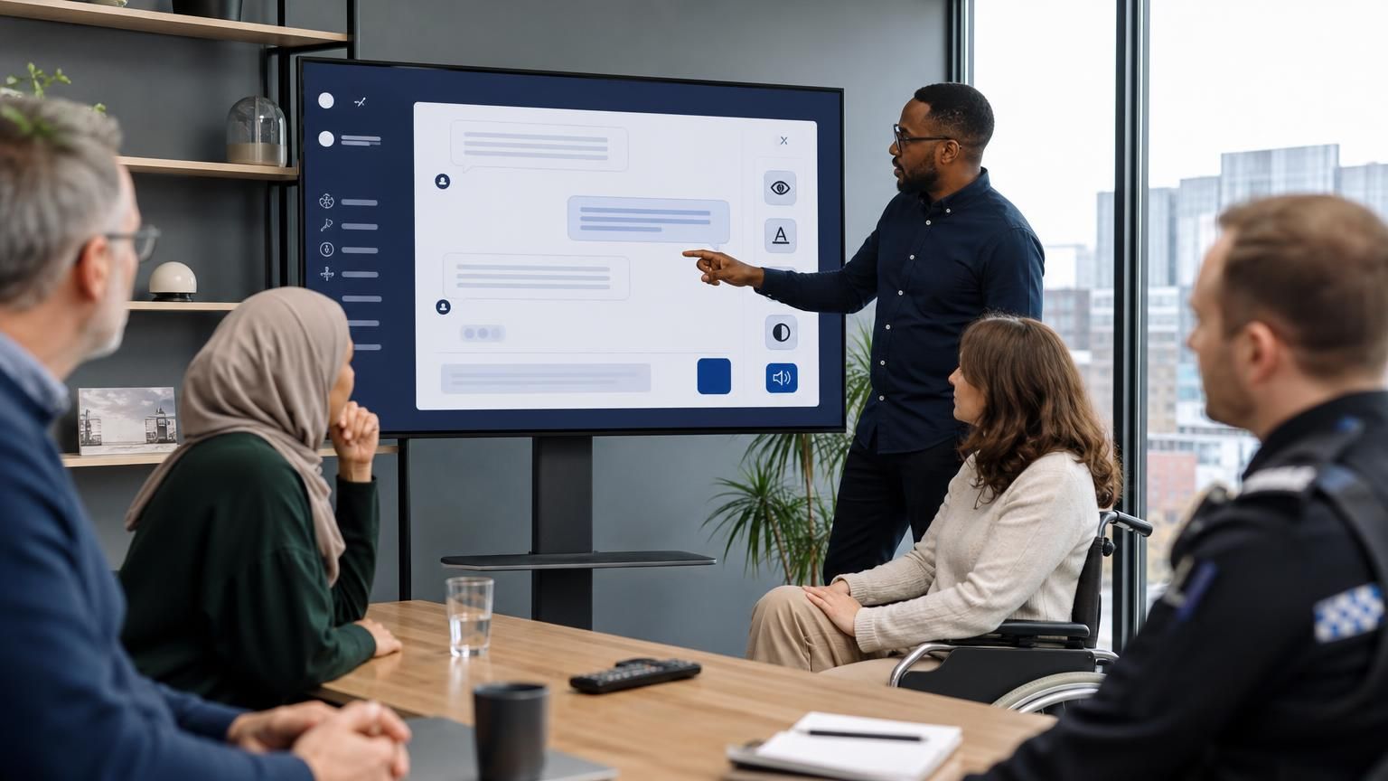 Using UK-hosted hybrid AI live chat to close digital exclusion: accessibility-first designs for councils, police and regulated teams
