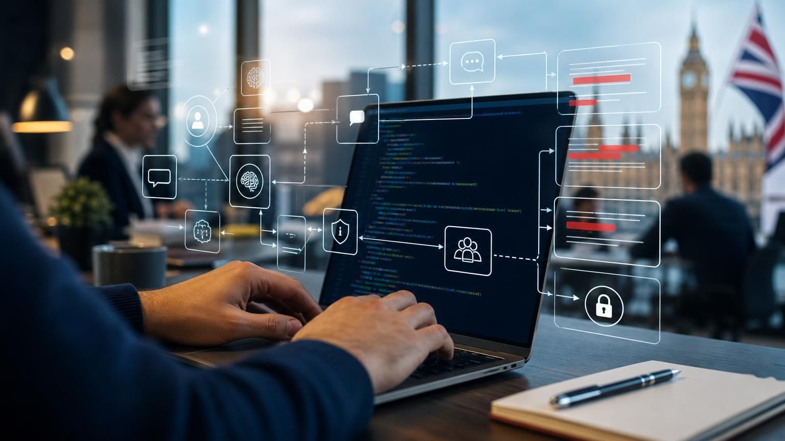 Policy-as-code for UK-hosted hybrid AI live chat: programmable, auditable compliance and SLAs for public sector and regulated teams