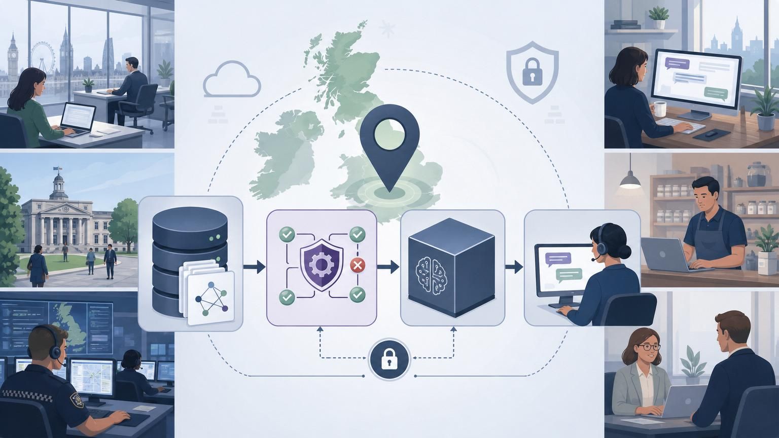 Policy-as-Code design patterns for UK-hosted hybrid AI live chat in regulated organisations