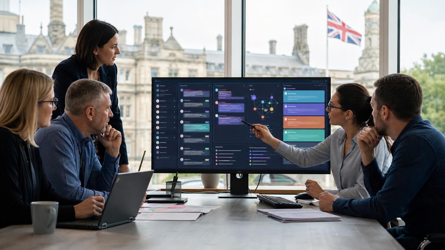 Policy-driven ‘support mesh’: using hybrid AI live chat to enforce UK data residency, auditability and workflow policy across regulated teams.