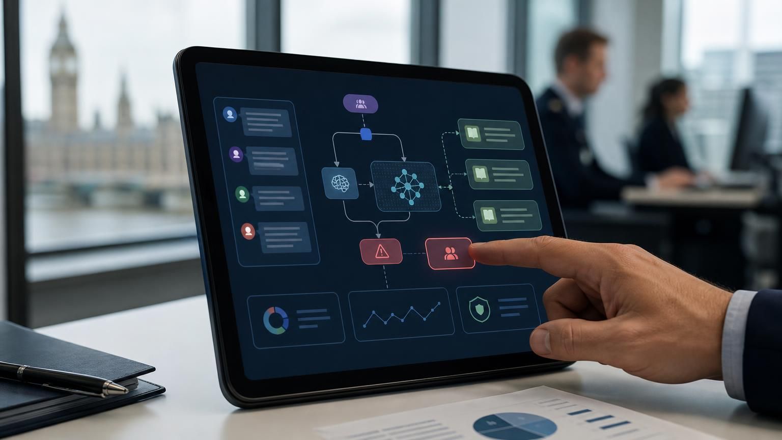 Predictive triage with hybrid AI: prioritising urgent support to prevent SLA breaches for UK public sector and regulated teams.