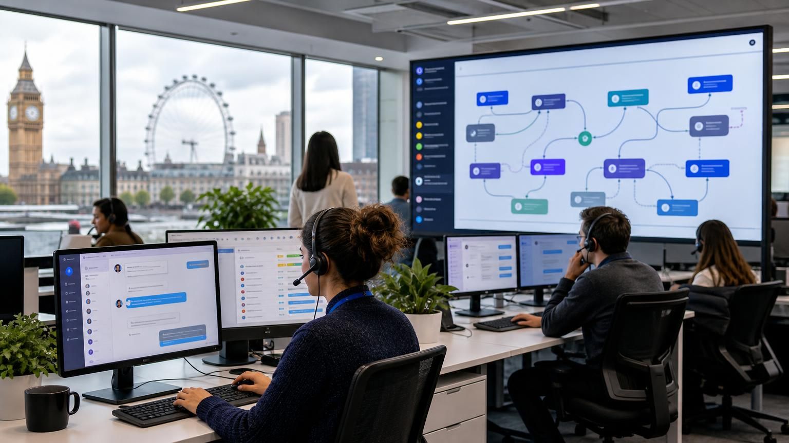 Preventing AI-human handoff thrash by designing momentum-aware hybrid chat workflows for UK public and regulated teams