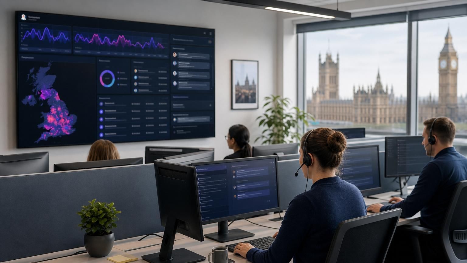 Proactive hybrid AI live chat that uses predictive signals + RAG context to prevent support cases for UK public and regulated organisations.