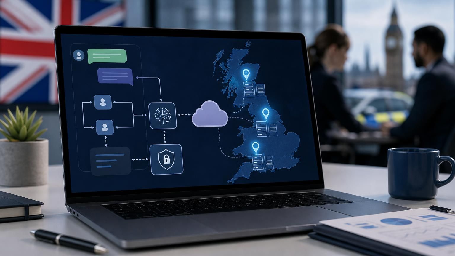 How UK procurement teams can safely buy hybrid AI live chat that passes DPIAs, TRAs and security checks.