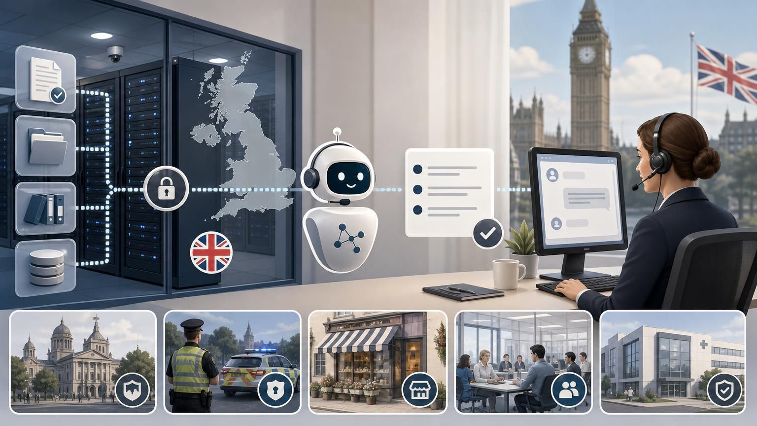 Using RAG-backed hybrid AI live chat to make UK-hosted support both faster and auditable