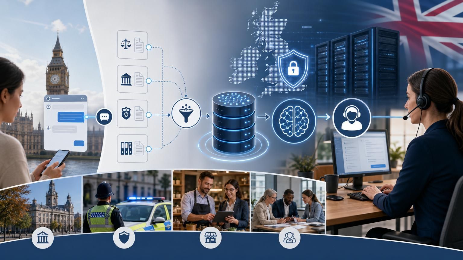 Regulatory-aware hybrid AI live chat: auditable, UK-hosted RAG plus human handoffs for regulated teams