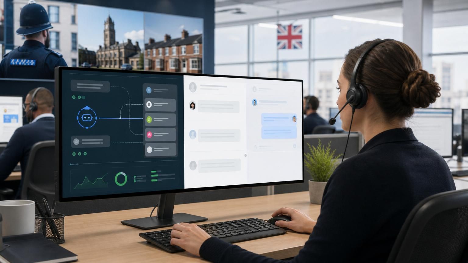 Designing hybrid AI live chat as a resilience layer that soaks up surge demand for UK councils, police and regulated teams