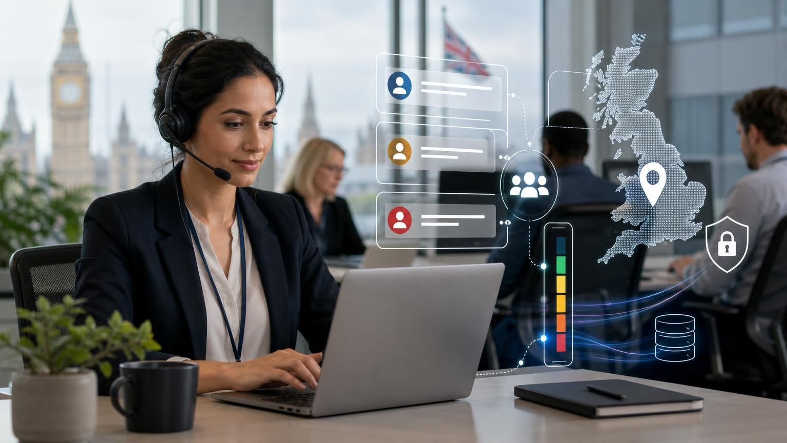 Risk‑adaptive hybrid AI live chat that changes autonomy, logging and handover rules by conversation risk for UK public sector and regulated teams