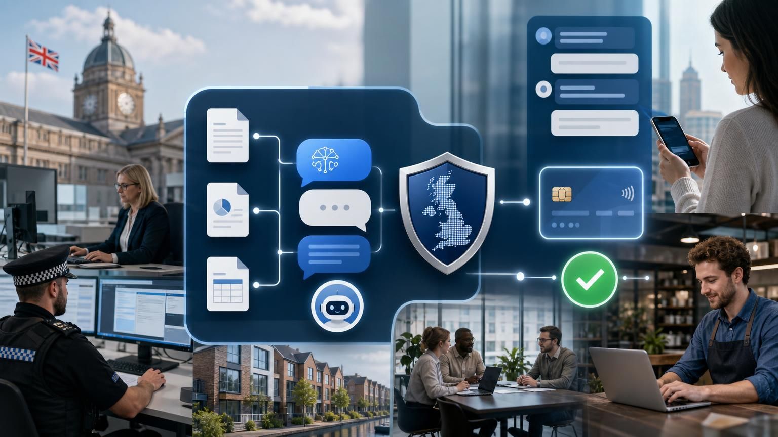 Embedding secure, auditable payments and transactional authorisations inside UK-hosted hybrid AI live chat for councils, housing associations and regulated teams