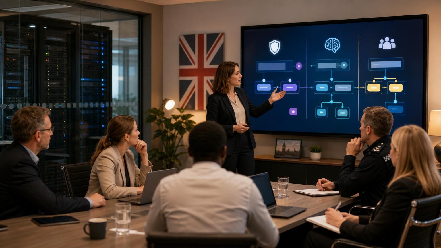 Three‑Lane hybrid AI model: policy‑first conversational routing for UK live chat