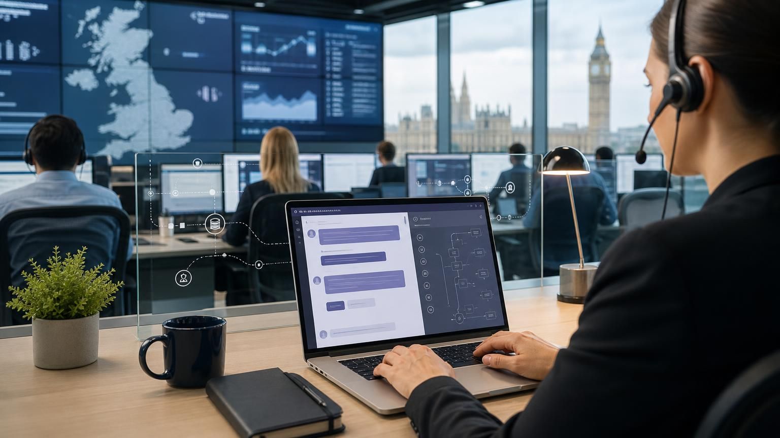 UK‑hosted RAG edge architecture for hybrid AI live chat that keeps sensitive records onshore while using LLM triage and auditable human handovers