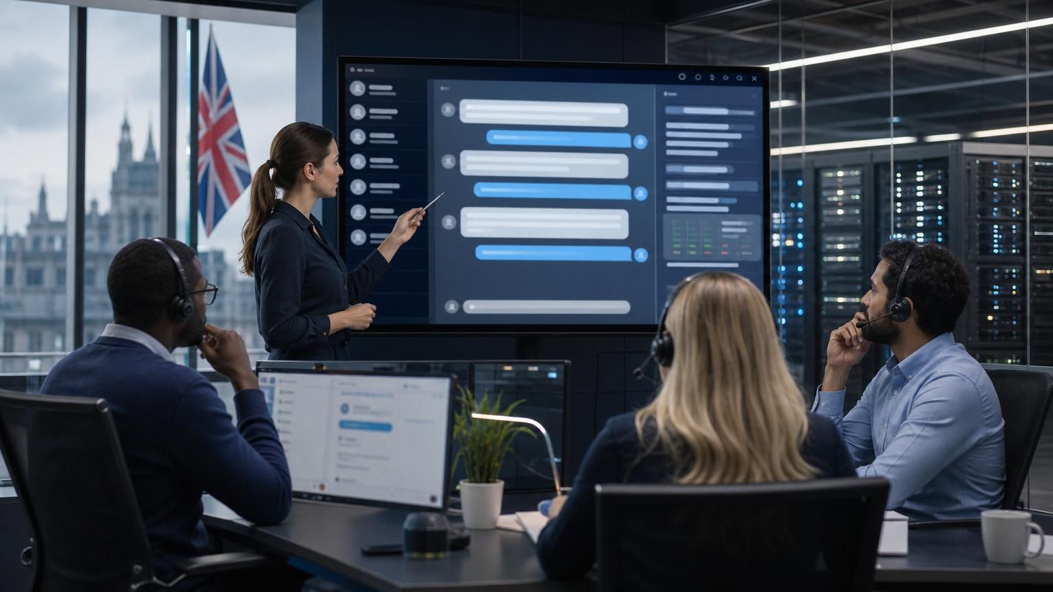 How UK-hosted hybrid AI live chat turns human agents into high-value case handlers