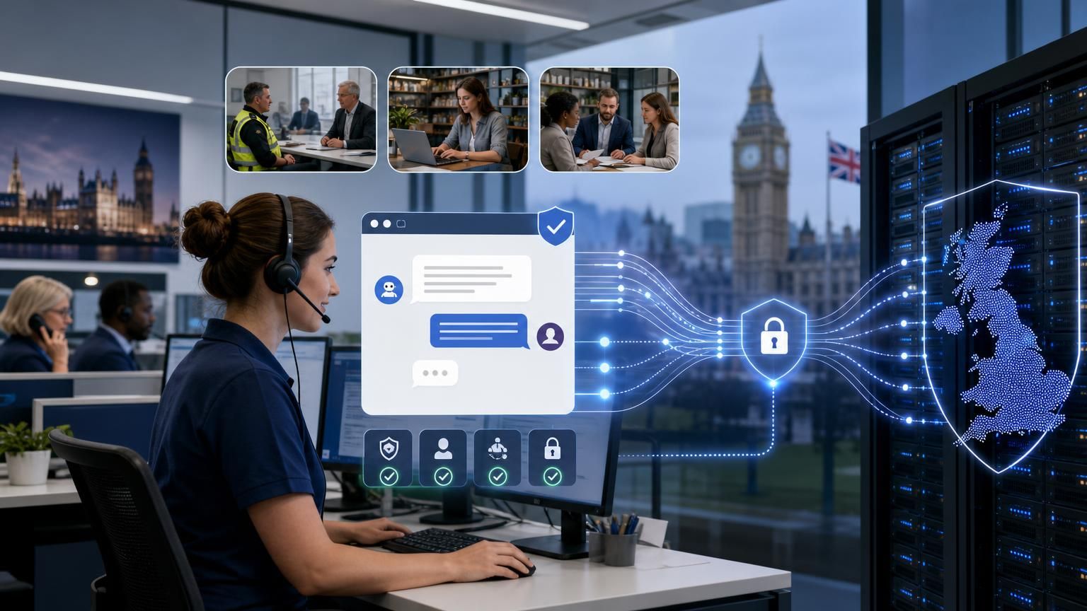 Designing per-conversation zero‑trust rules for UK-hosted hybrid AI live chat